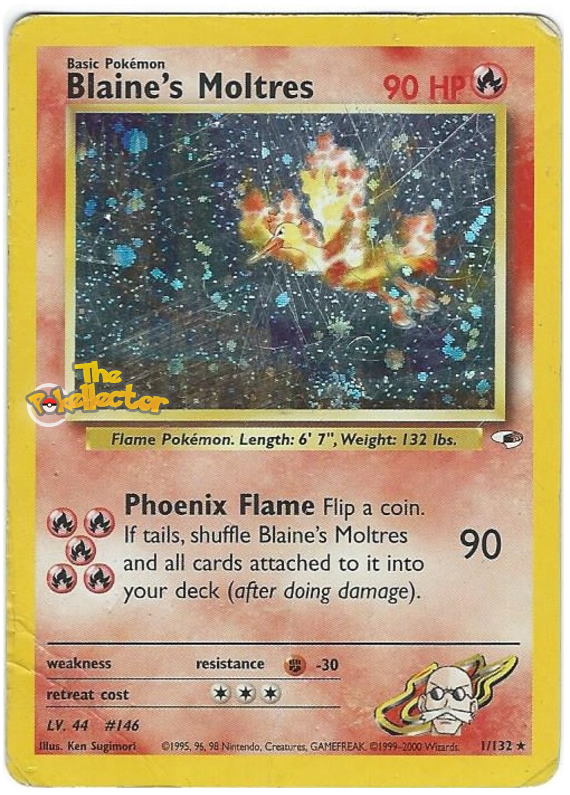 Blaine's Moltres - Gym Heroes - Pokemon