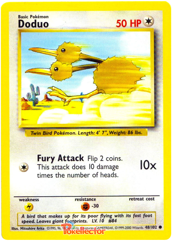 Doduo - Base Set #48 Pokemon Card