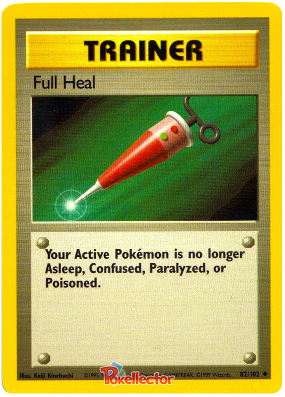 Full Heal Base Set 82 Pokemon Card