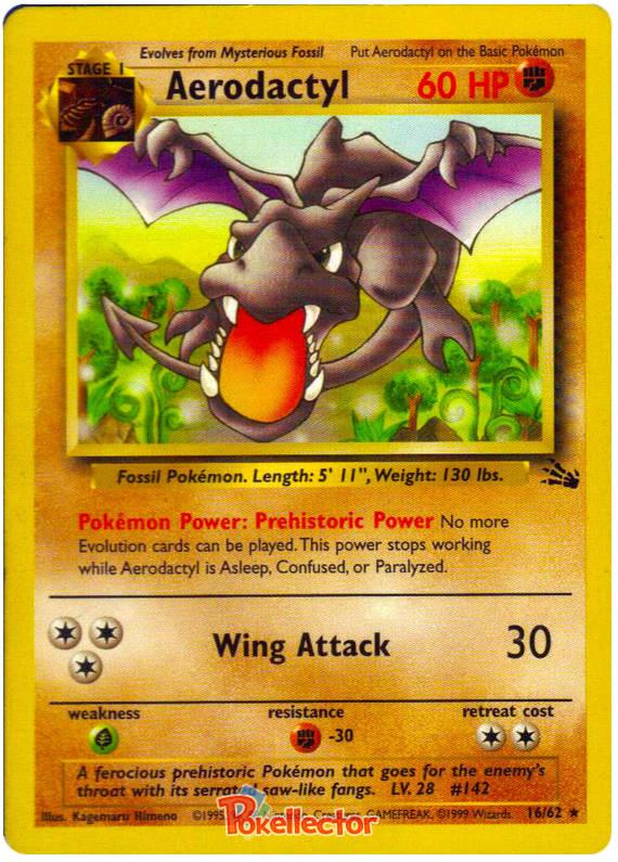 Aerodactyl Fossil Pokémon Card