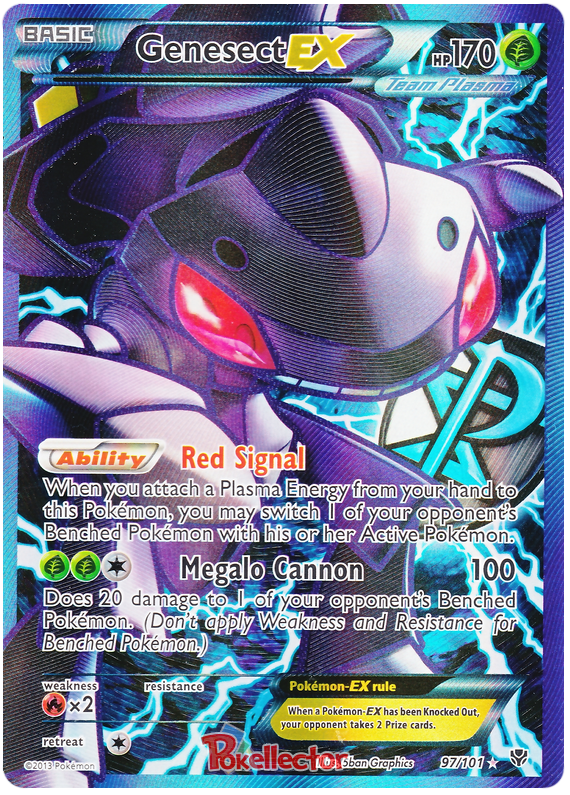 Genesect EX (97/101) BW: Plasma Blast - Holo - Ultra Rare [LP] Pokémon TCG