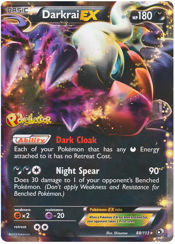 Darkrai Ex Legendary Treasures Pokemon Card