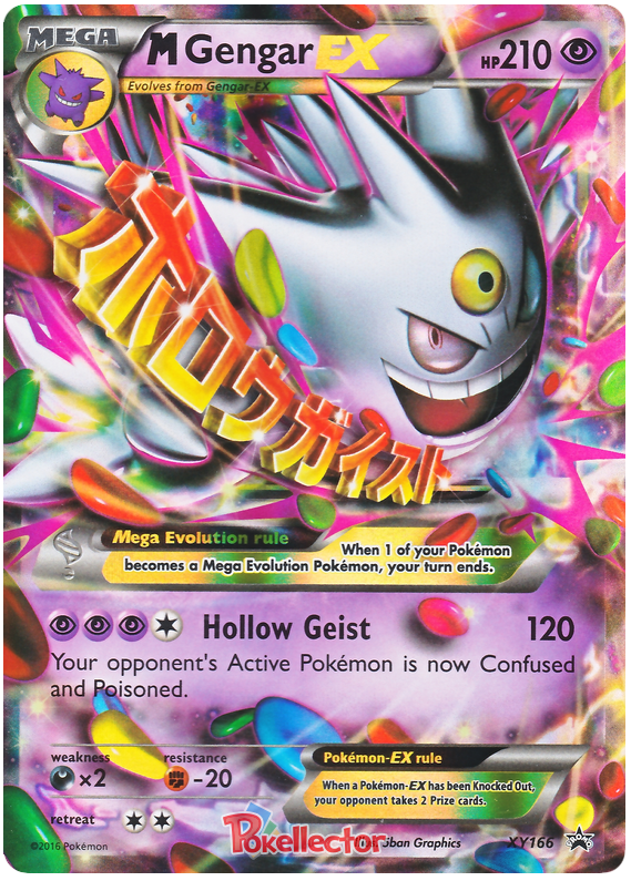 Mega M Gengar EX XY166 Promo Holo Mint Pokemon Card:: Unicorn Cards -  YuGiOh!, Pokemon, Digimon and MTG TCG Cards for Players and Collectors.