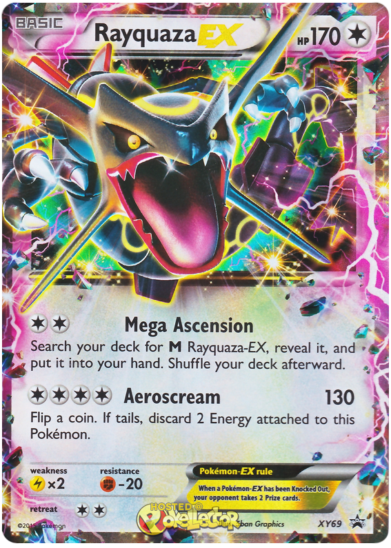 Carta Pokemon Rayquaza Ex Shiny Promo Inglês