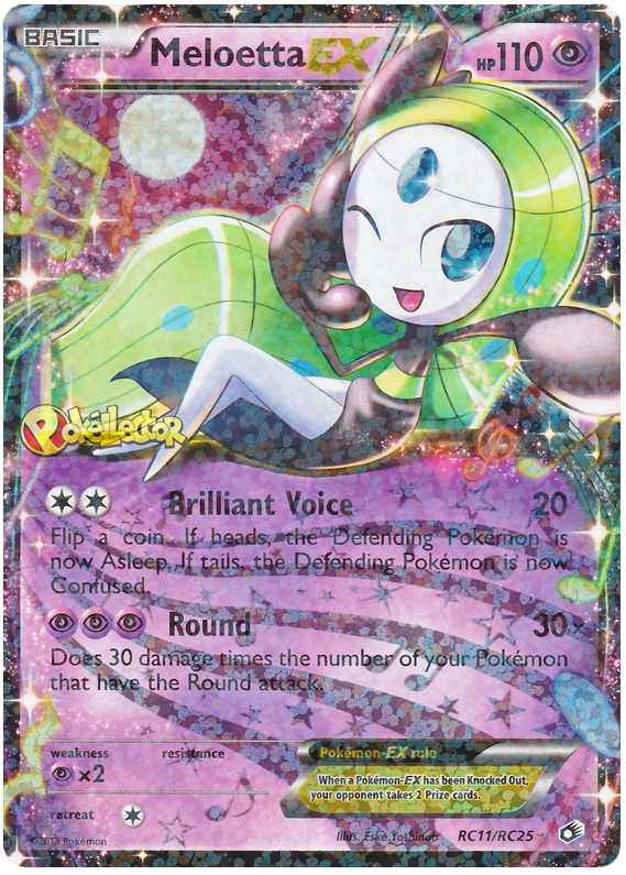 Meloetta EX - Radiant Collection #11 Pokemon Card