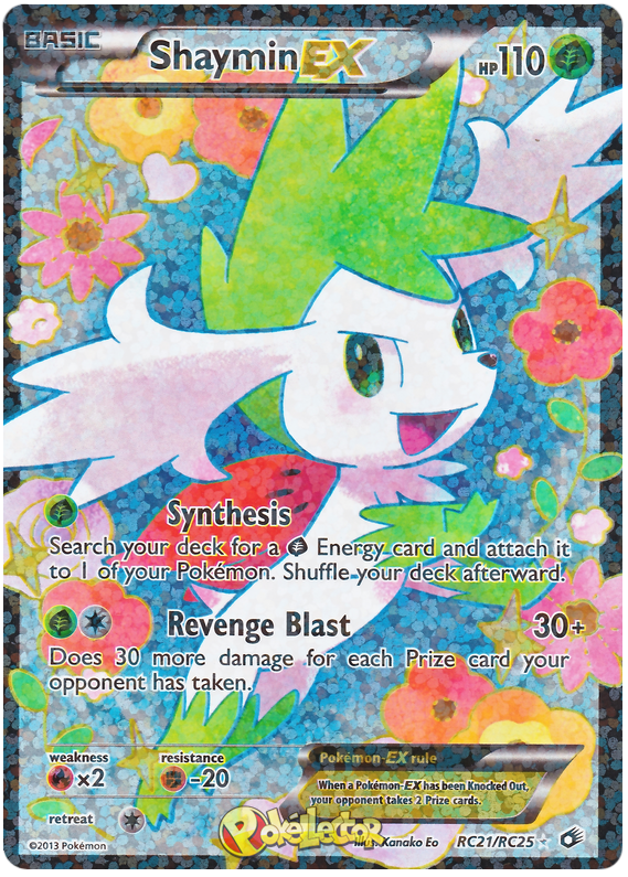 Shaymin EX - Radiant Collection #21 Pokemon Card
