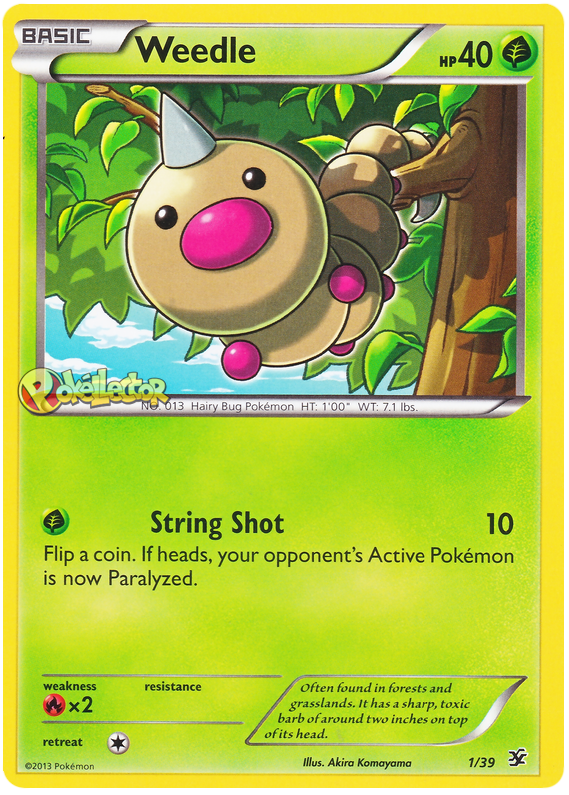 Weedle - Kalos Starter Set #1 Pokemon Card