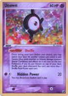 Unown D, EX Unseen Forces, TCG Card Database