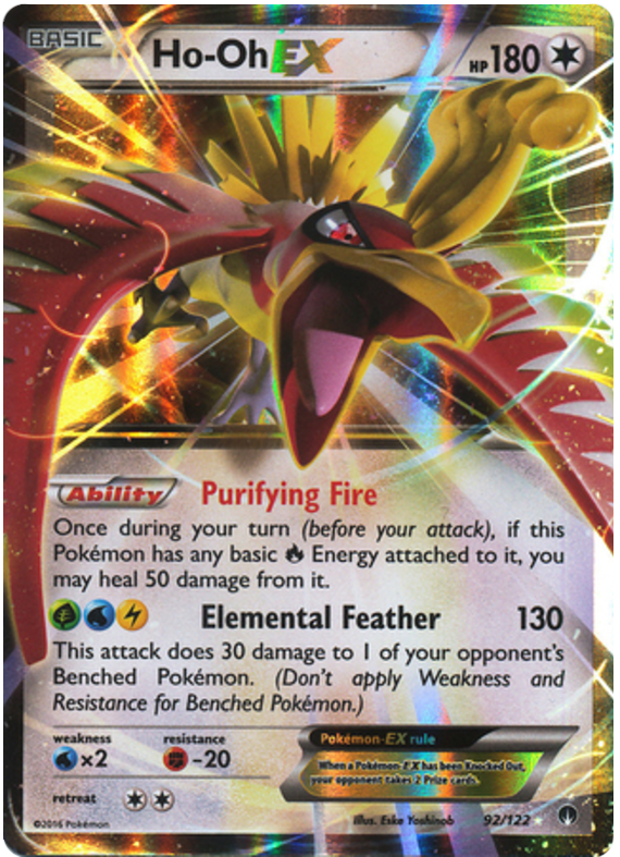 Ho Oh Ex Breakpoint 92 Pokemon Card 