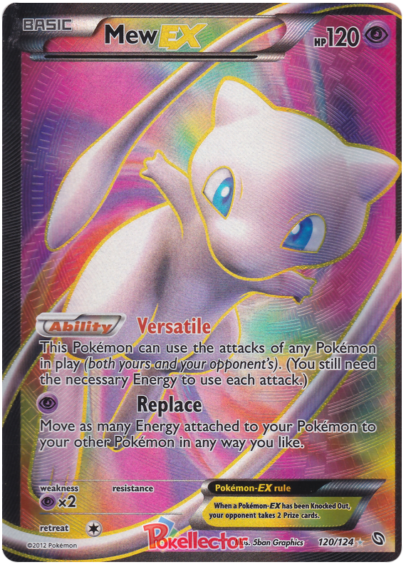 mega mew ex card