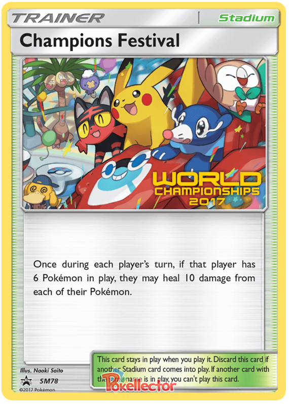 Champions Festival - Sun Moon Promos #78 Pokemon Card