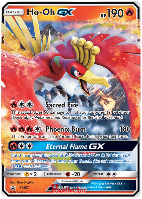 HO-OH V pokemon card