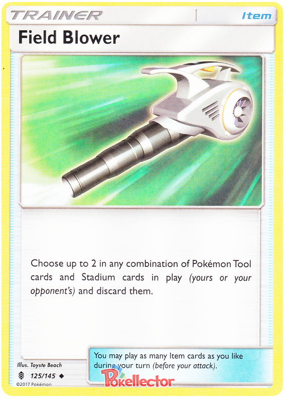 Field Blower 125/145  Guardians Rising Trainer  Pokemon Card 