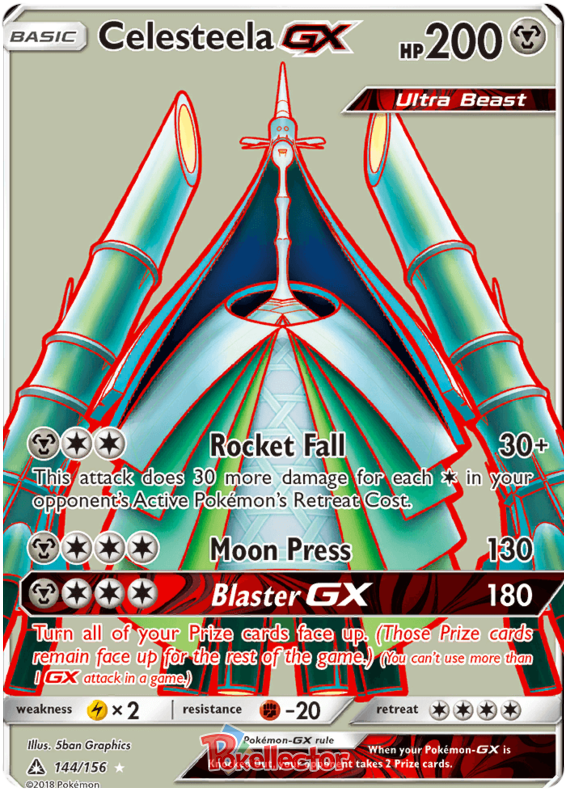 Celesteela GX - Ultra Prism #144 Pokemon Card