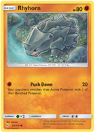 Pokemon Unbroken Bonds Rhyhorn Common Card 93/214 NM 
