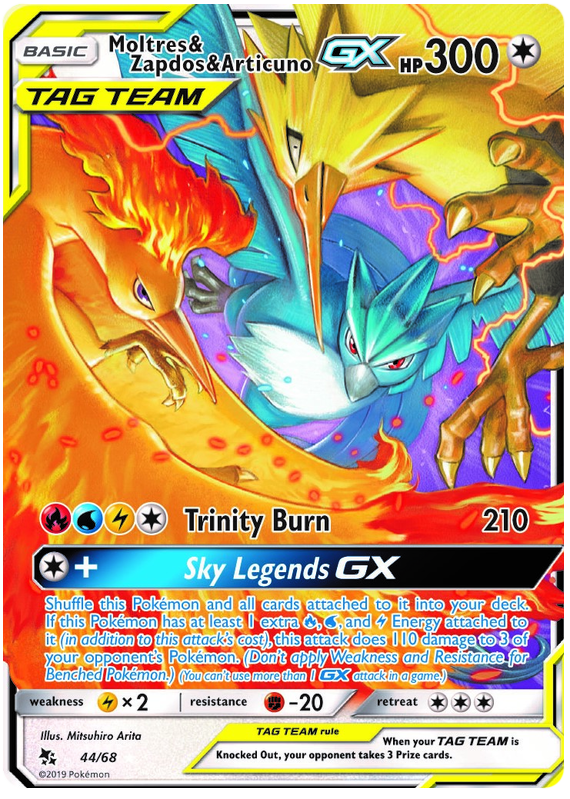 Moltres & Zapdos & Articuno GX - Pokemon