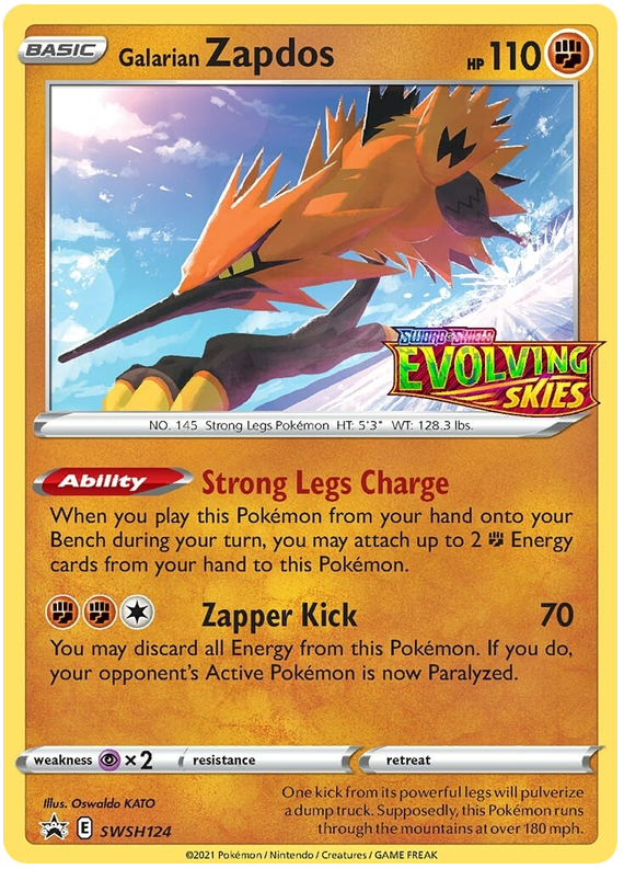 Zapdos de Galar V, Pokémon