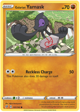 Galarian Runerigus - Rebel Clash #102 Pokemon Card