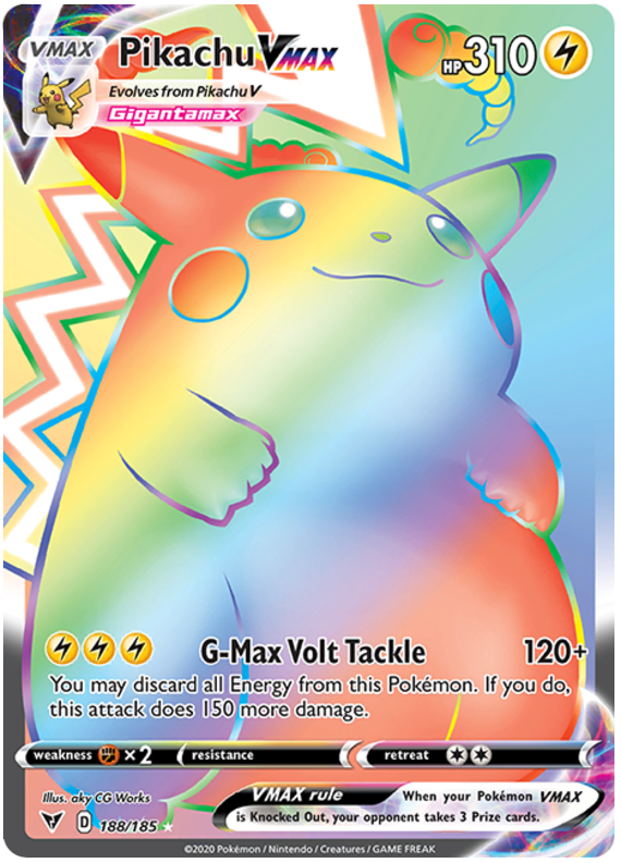 Pikachu VMAX - Vivid Voltage #188 Pokemon Card