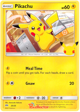 lote coleção completa cartas Pokemon 25 anos McDonald’s donalds