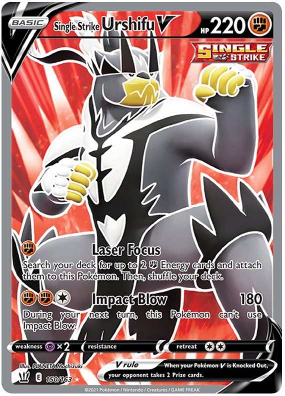 Single Strike Urshifu V - Battle Styles #150 Pokemon Card