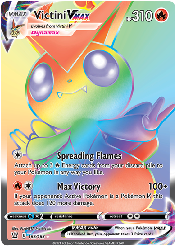 Victini VMAX - Battle Styles #165 Pokemon Card