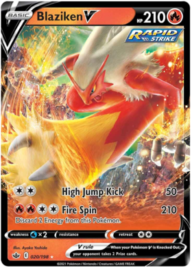 Blaziken VMAX - Chilling Reign #21 Pokemon Card