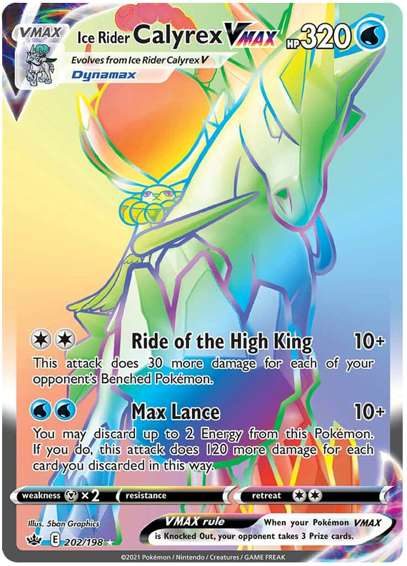 Ice Rider Calyrex VMAX V MAX Pokemon TCG Online PTCGO 046/198 DIGITAL CARD FAST