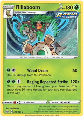 Card Galarian Sirfetch'd 79/198 da coleção Chilling Reign