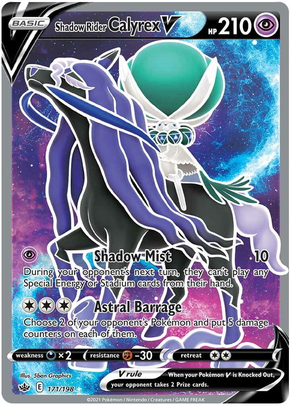 shadow rider calyrex vmax pokemon card