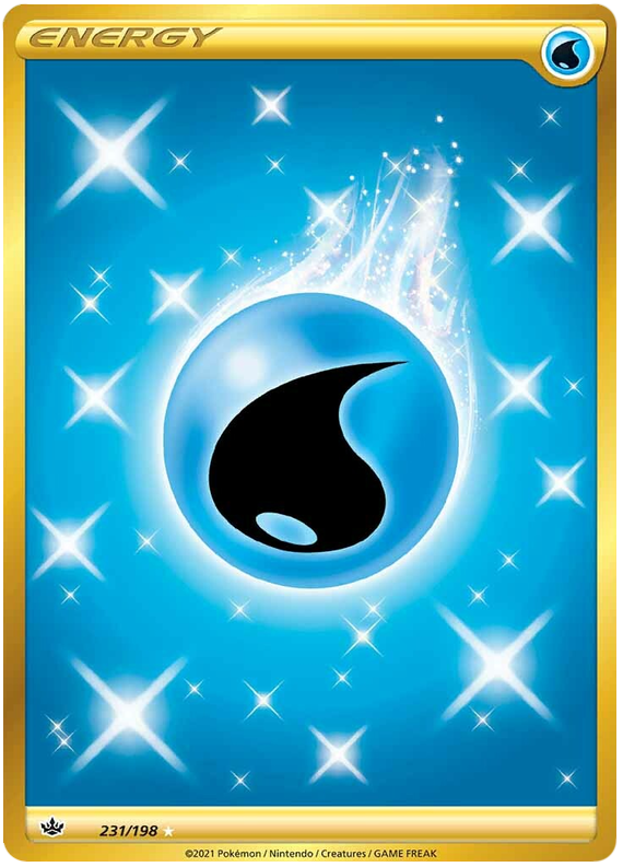 Water Energy Chilling Reign 231 Pokemon Card