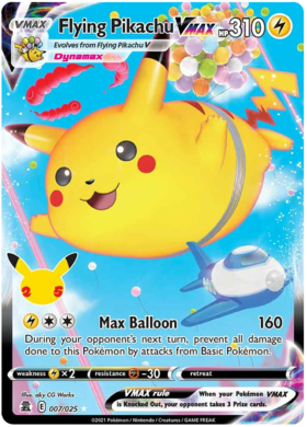 Surfing Pikachu VMAX - Celebrations #9 Pokemon Card