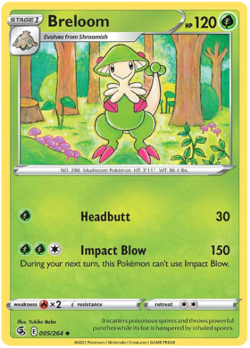 Meloetta #124/264 SWSH Fusion Strike Rare Pokemon 2021 TCG Card