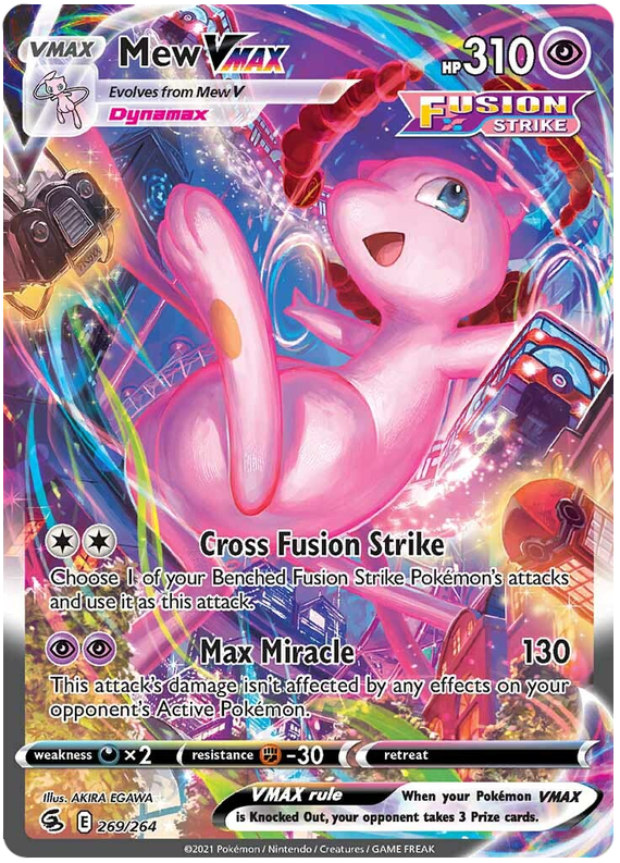 Mew VMAX Fusion Strike 269 Pokemon Card
