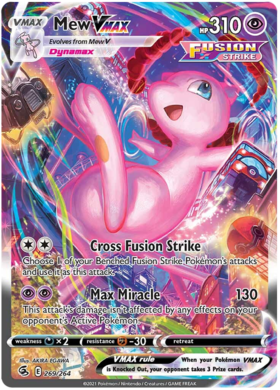 Mew VMAX - Fusion Strike #268 Pokemon Card