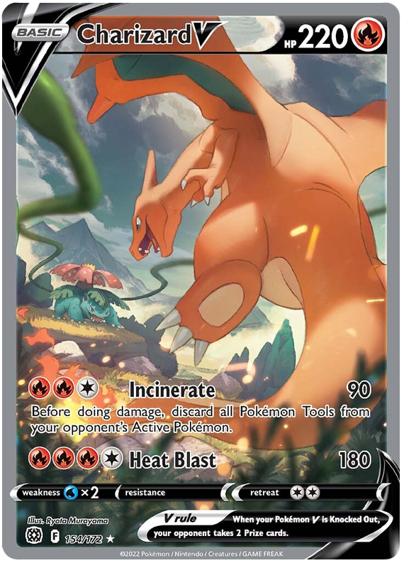 Charizard V - SWSH09: Brilliant Stars - Pokemon