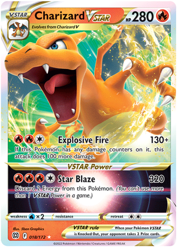 Charizard VSTAR Brilliant Stars 18 Pokemon Card