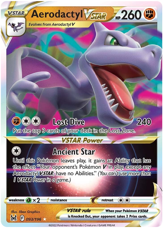 Aerodactyl VSTAR - Lost Origin #93 Pokemon Card