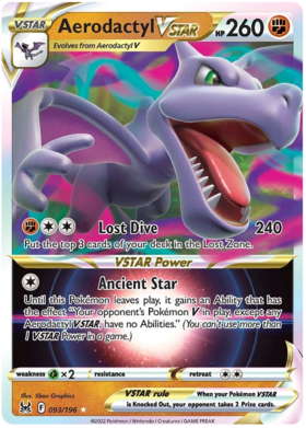 Aerodactyl V · Lost Origin (LOR) #092 ‹ PkmnCards