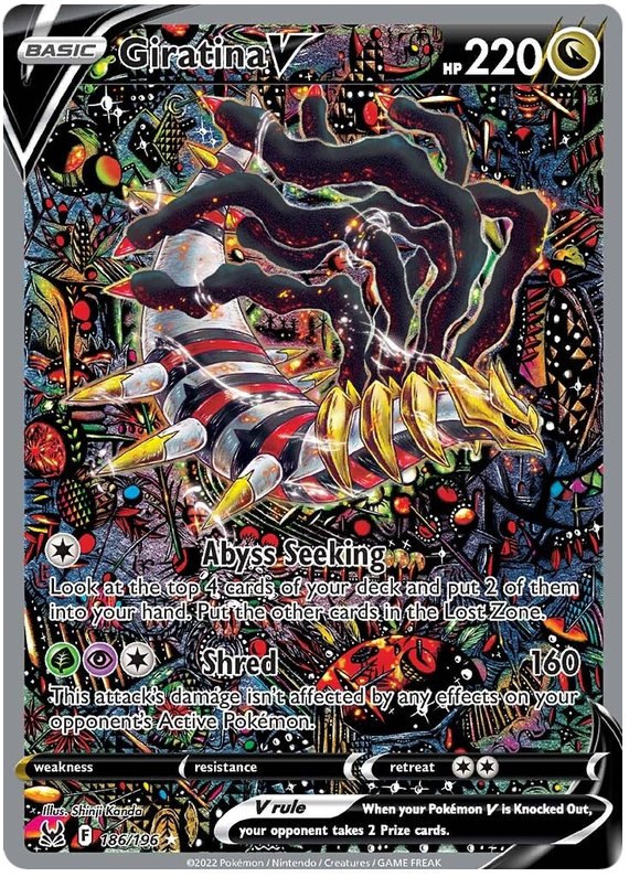 Giratina V Lost Origin 186 Pokemon Card