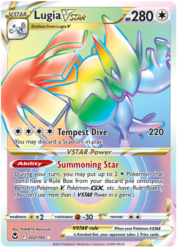 Lugia VSTAR Silver Tempest 202 Pokemon Card