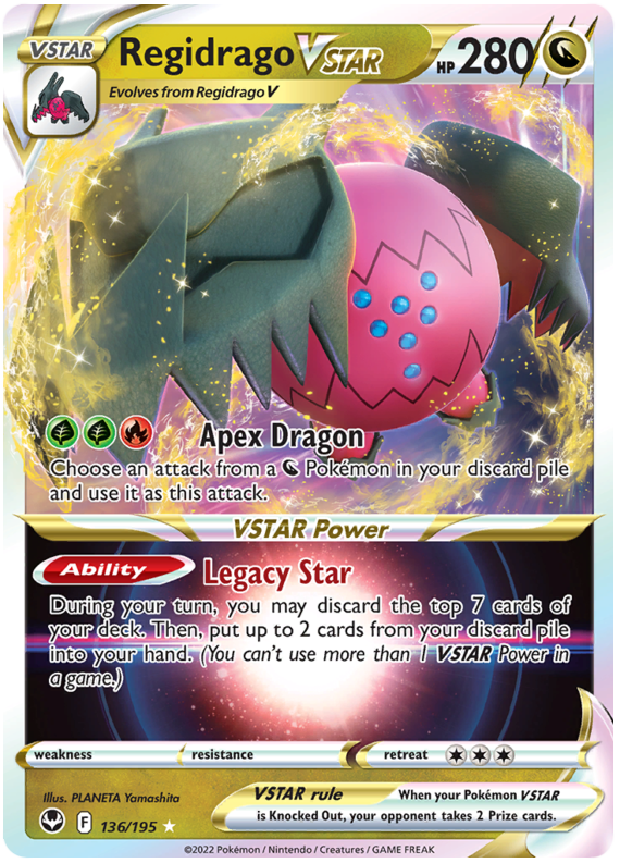 Regidrago VSTAR Silver Tempest 136 Pokemon Card
