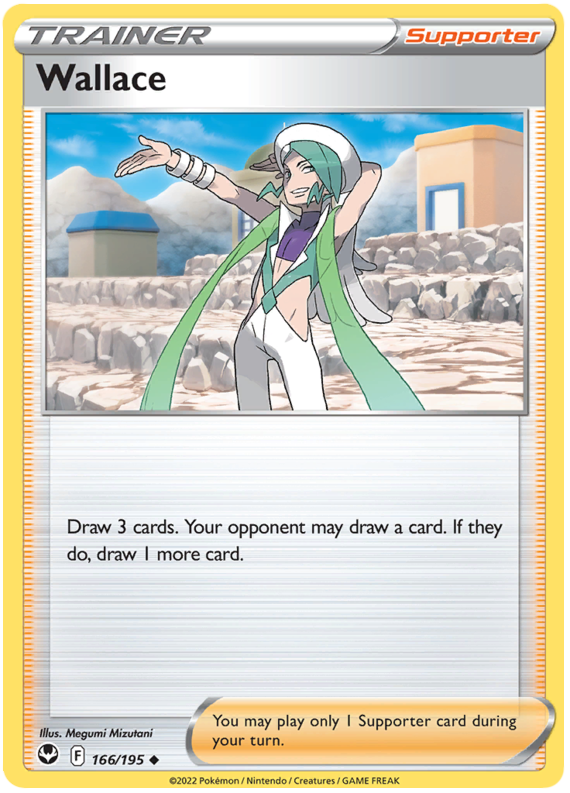 Wallace Silver Tempest 166 Pokemon Card