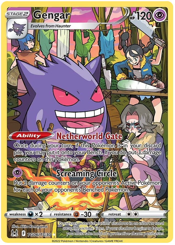 Gengar Lost Origin Trainer Gallery 6 Pokemon Card
