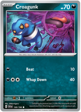 Pokemon TCG Scarlet and Violet Spiritomb # 129 Reverse Holo