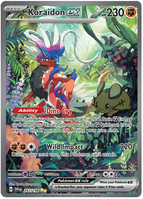 Koraidon Ex Scarlet Violet 247 Pokemon Card