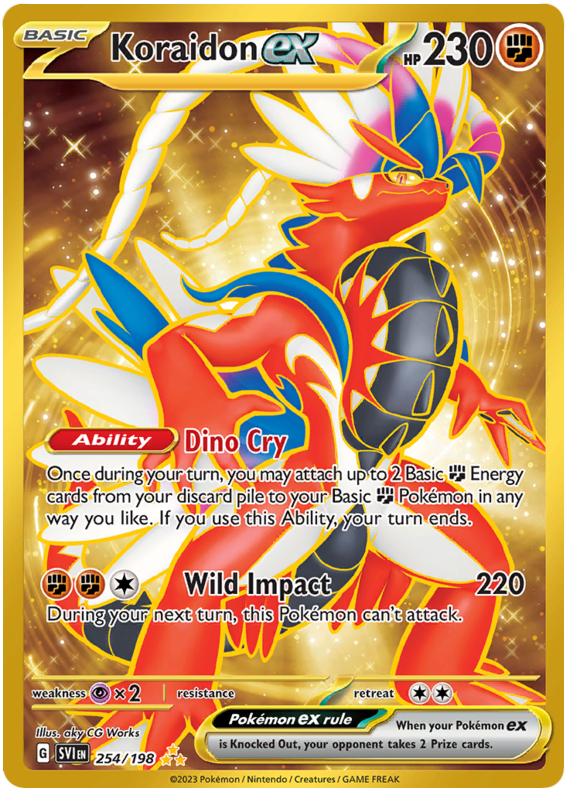 Koraidon Ex Scarlet Violet 254 Pokemon Card
