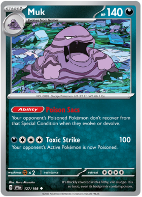 Spiritomb 129/198 Pokemon Reverse Holo 2023 Scarlet And Violet