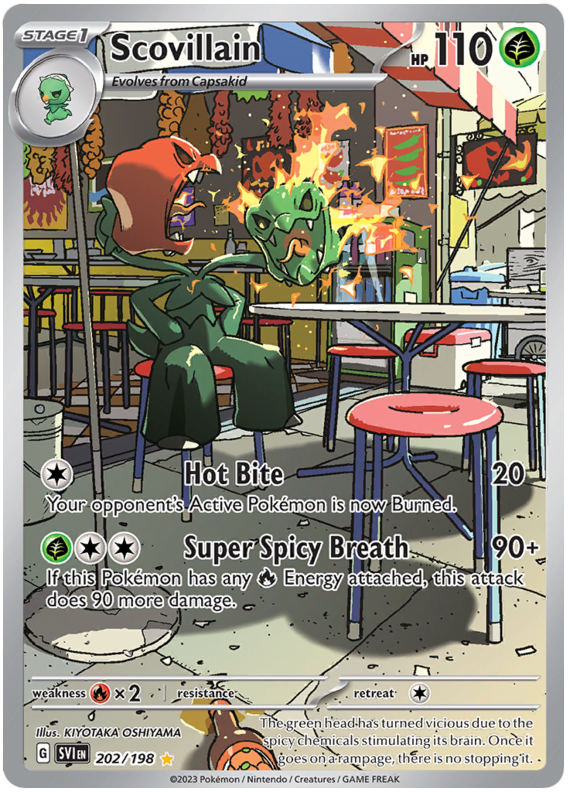 Scovillain Scarlet Violet 202 Pokemon Card