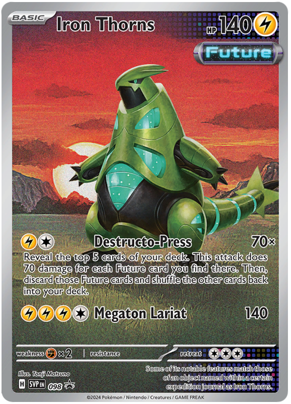 Pokemon SV5M 077/071 Iron Thorns AR – Scarlet & Violet Cyber Judge Japanese Holo Rare